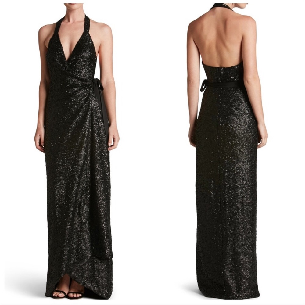Dress the Population Giselle Black Sequin Dress